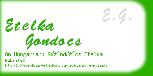 etelka gondocs business card